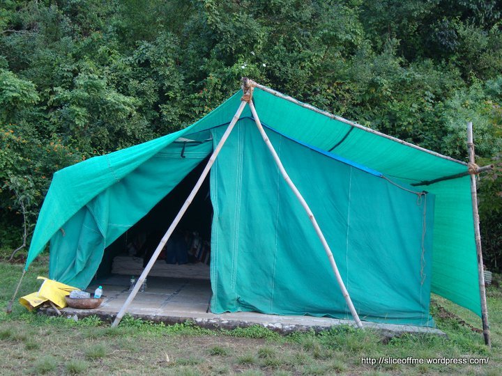 A typical Tent at Eco Camps - Panchgani
