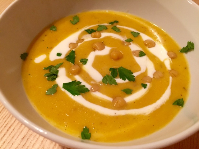 Chickepea potato coconut soup by Arctic Cloudberry